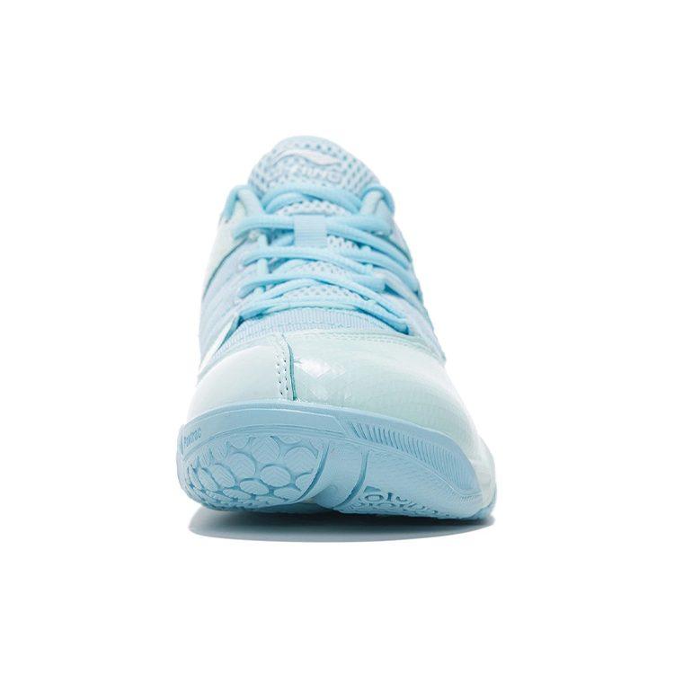 Li Ning Dovega Competition Cushioning Slip Resistant Abrasion Resistant Low top Badminton Shoes Women's Blue AYTP044-12