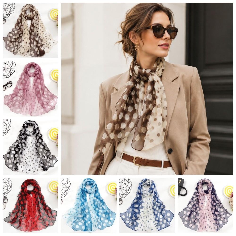 Sunscreen Shawls Wraps Scarves for Women Summer Head Wraps Polka Dot Scarf Air Conditioner Shawl