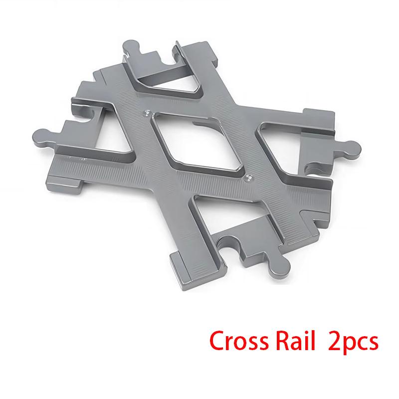 

Non-Toxic Big Size Building Block Bricks Train Tracks Crossover Parts Switch Straight Curved Duploes Accessories Diy Toy For Children Gift