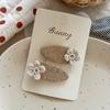 Autumn and Winter Lace Embroidery Bow Children's Hairpin Cute Girl Hair Ring Head Rope Girl Headdress Hair Accessories