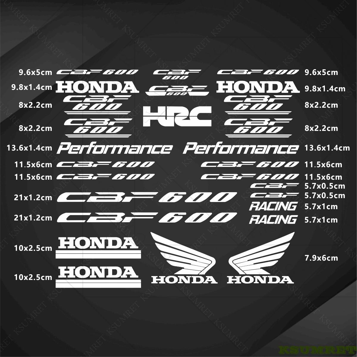 AAADL1 For Honda Motorcycle Stickers CBF600 Logo Decal Waterproof