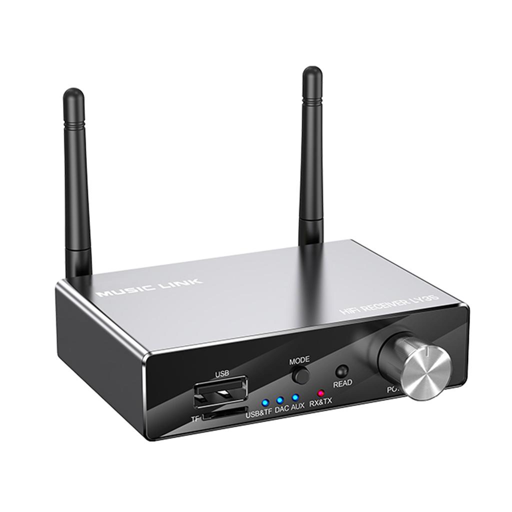 6 In 1 BT Audio Receiver Transmitter Optical 3.5mm Aux Wireless Music Adapter U Disk/TF Card Player DAC Converter