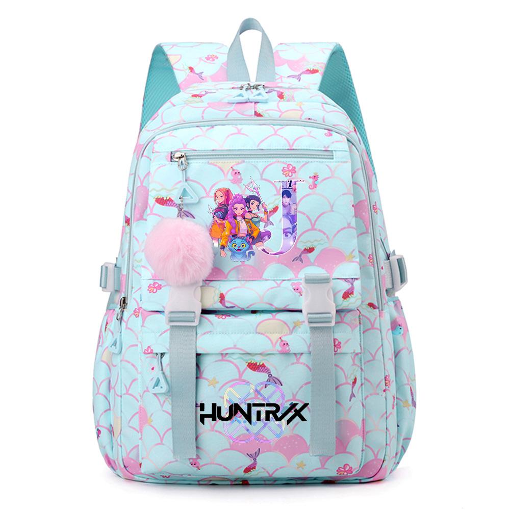 26 English Letters Printed Backpack Large Capacity Bookbag Student Boy Girl Schoolbag Outdoor Large Capacity Waterproof Sports Laptop Travel Bag