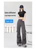 Women's Retro Multi-pocket Cargo Flare Pants - Cool, Loose Streetwear Pleated Style