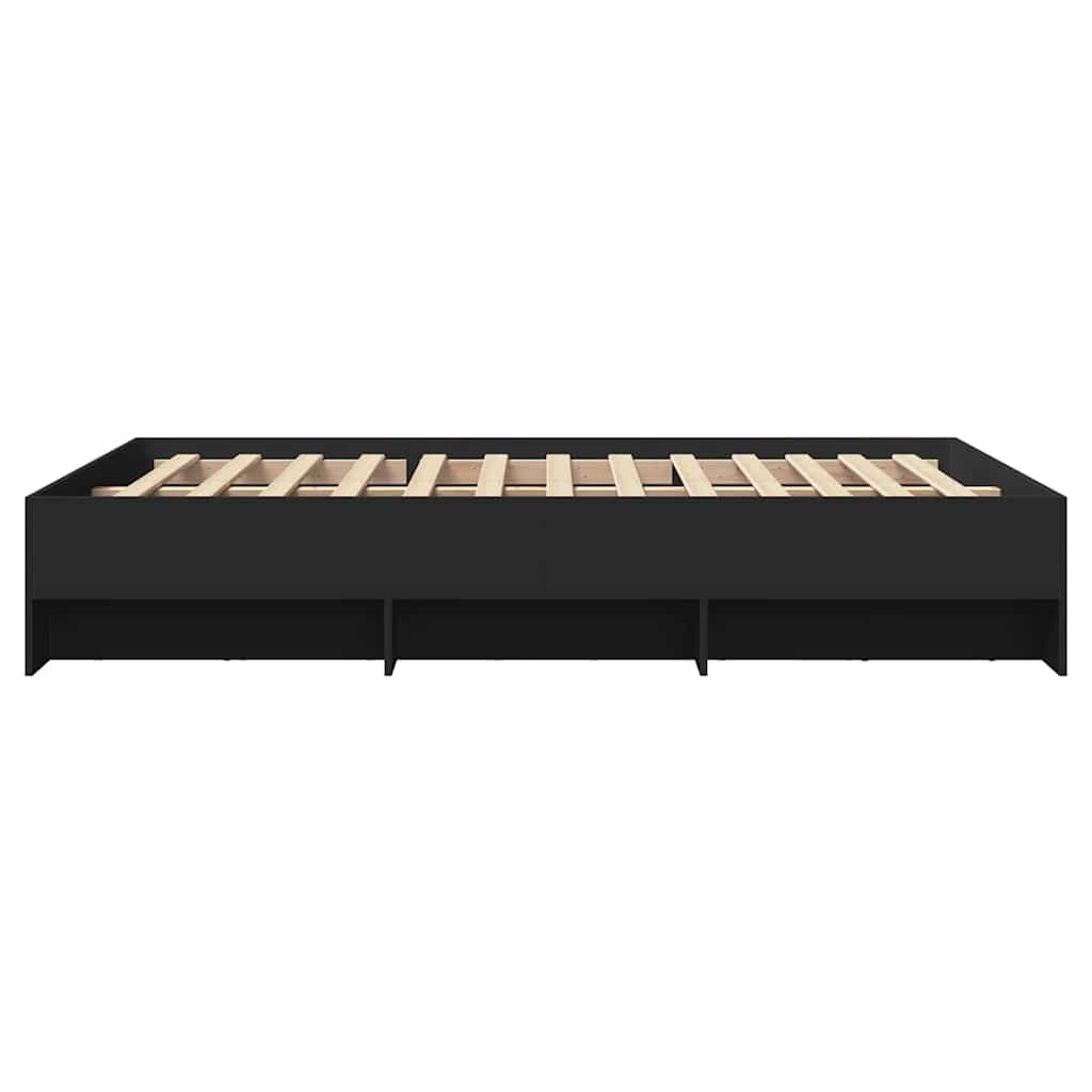 Bed Frame Black 120x200 cm Particleboard