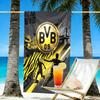 Borussia DortmundBVB Print Beach Towel Design, Soft, Lightweight. for Home Bathroom, Spa, Pool, Yoga, Surfing, Camping, Gift for Family, Friend