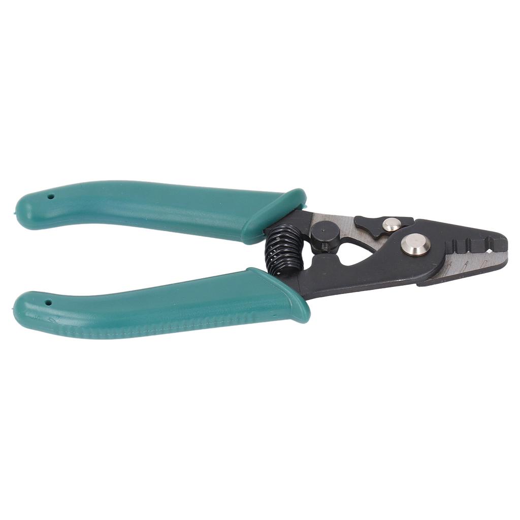Fiber Optic Stripper 3 Hole Adjustable Aperture Auto Reset Ergonomic Wire Stripping Tool for Electrical Work