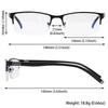 Reading Glasses for Man Woman Progressive Vision Adjustment Bifocal Eyeglasses Converted Blue Light Blocking Multifocal Eyewear