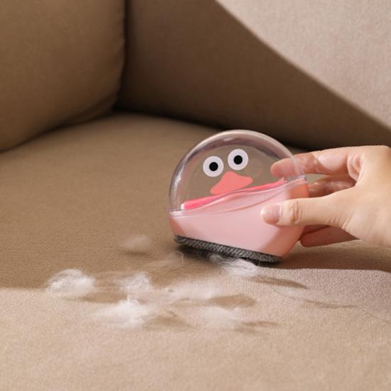 Yousheng Lint Roller Portable Mini Duck Shape Double-Headed Sticky Static Hair Remover Fabric Safe Hair Removal Tool