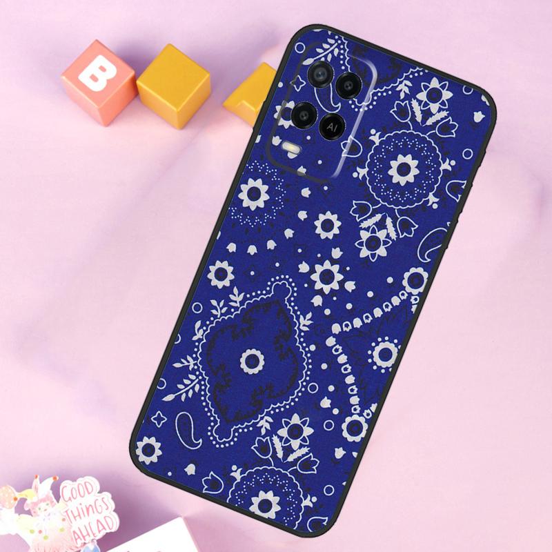Bandana Paisley Pattern Case For Oppo A17 A57 A16 A76 A96 A60 A40 A80 A18 A38 A58 A78 A98 A15 A54 A74 A94 A6 A5 Pro