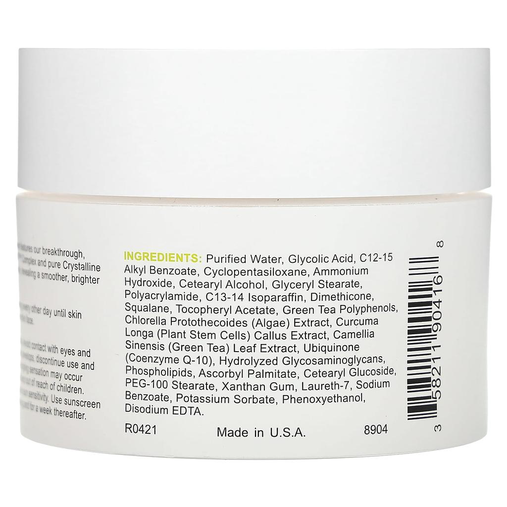 Tinted, Glycolic Acid 10% Resurfacing Cream, Fragrance Free, 50G(1.7Oz)