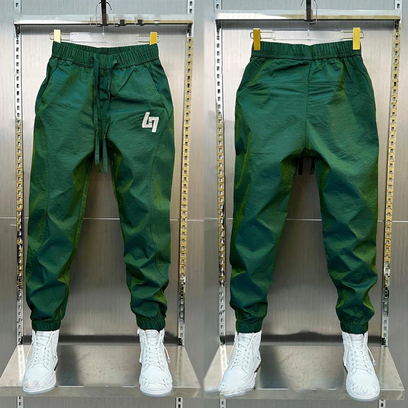 Herren Schnelltrocknende Slim Fit Haremshose: Farbblock, Elastischer Bund, Lässiger Sommerstil