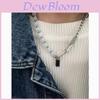 Minimalist Geometric Stainless Steel Necklace For Men And Women With Handmade Craftsmanship