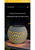 Iron Solar Outdoor Lamp – Hollow Design for Garden, Courtyard, and Camping Decor
