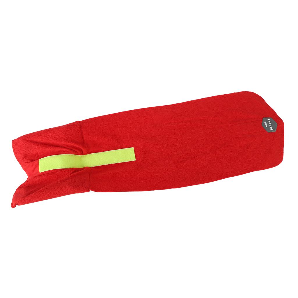 Travel Pillow Portable Super Soft Neck Support Travel Pillow Office Nap Pillow for Airplane Car Red