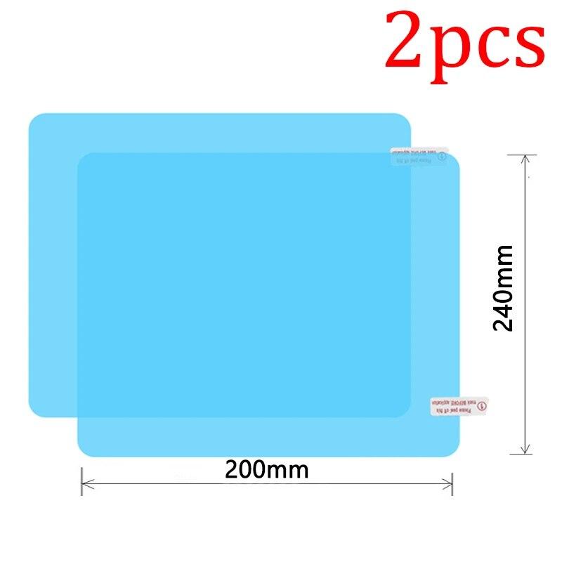 Rearview Mirror Rainproof Film Set Car Truck Window Glass Anti-fog Waterproof Stickers Rainy Day Safe Driving Rain Proof Films