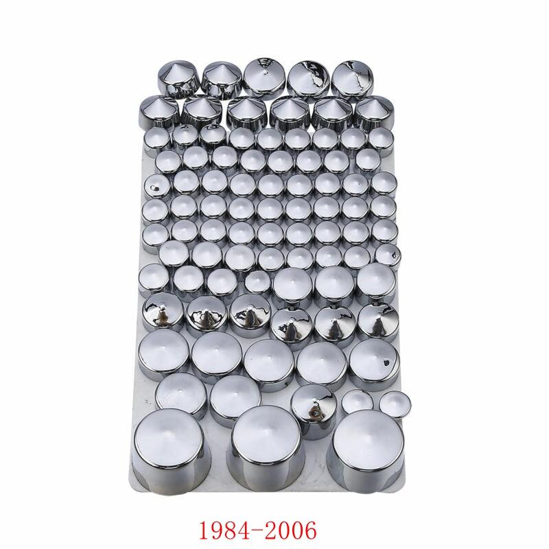 Motorfiets 87 stuks Chroom Zwart ABS Bout Dopjes Deksel Set Voor Harley Softail Twin Cam 1984-2006 2007-2013