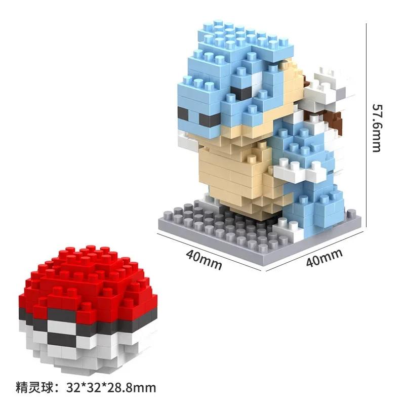 Pokemon Small Blocks Nanoblock Charizard Kyogre Groudon Rayquaza Model Education Graphics Toys for Kids Birthday Gift Toys