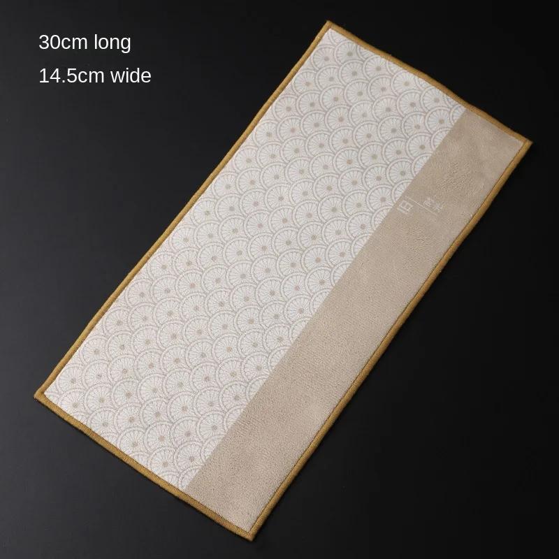 

Double-Sided Velvet Traditional Chinese Painting Thickened Zen Absorbent Tea Square Placemats Tablecloth Tea Towel Utensils