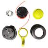 Durable Nylon Replacement Trimmer Head Compatible with Multiple Lawn Mower Models Rotary Spool for Efficient Grass Cutting