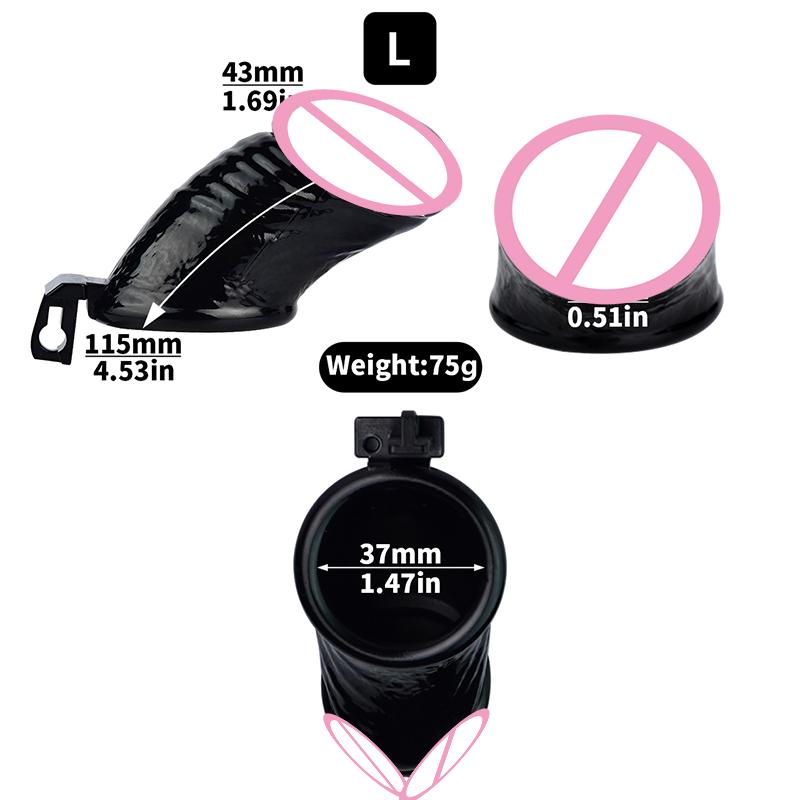 FRRK Male Chastity Cage Sex Toys Realistic Femboy Chastity Cock Cage Device Male Penis Rings With 4 Size Adult Chastity Sex Toys
