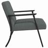 Armchair Dark Grey 59 x 75 x 78 cm Fabric