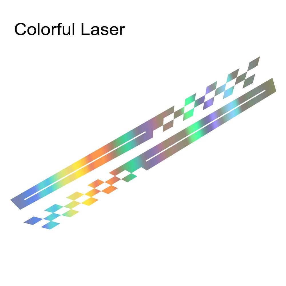 2PCS Car Side Door Long Stripes Stickers self-adhesive Racing Sport Styling Vinyl Decal Car Body Decoration Stickers Accessories