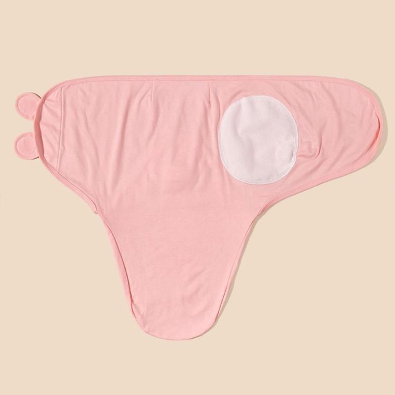 Anti-kick Cotton Baby Blanket Set with Matching Hat Soft Breathable Sleepsack 0-3 Months Newborns Wrap Towel & Bonnet