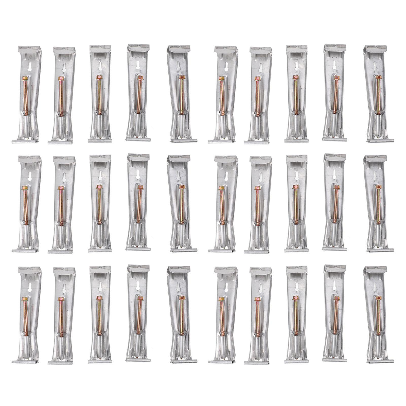 

30pcs Quick Screw Gutter Hangers Professional Aluminum 5inch Hidden Rain Gutter Bracket Hooks for Sagging Rain Gutters