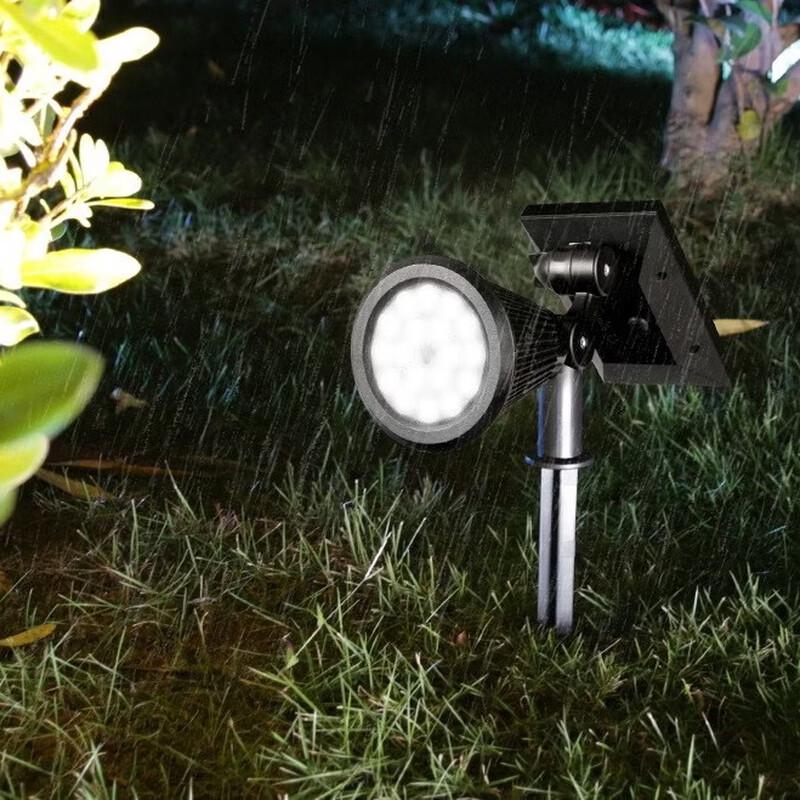 Nufeng 4-LED Color-Changing Solar Garden Spotlight