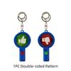 Acrylic Keychain Response Card Handheld Judgement Board Keyring Voting Paddles  Activity Supplies