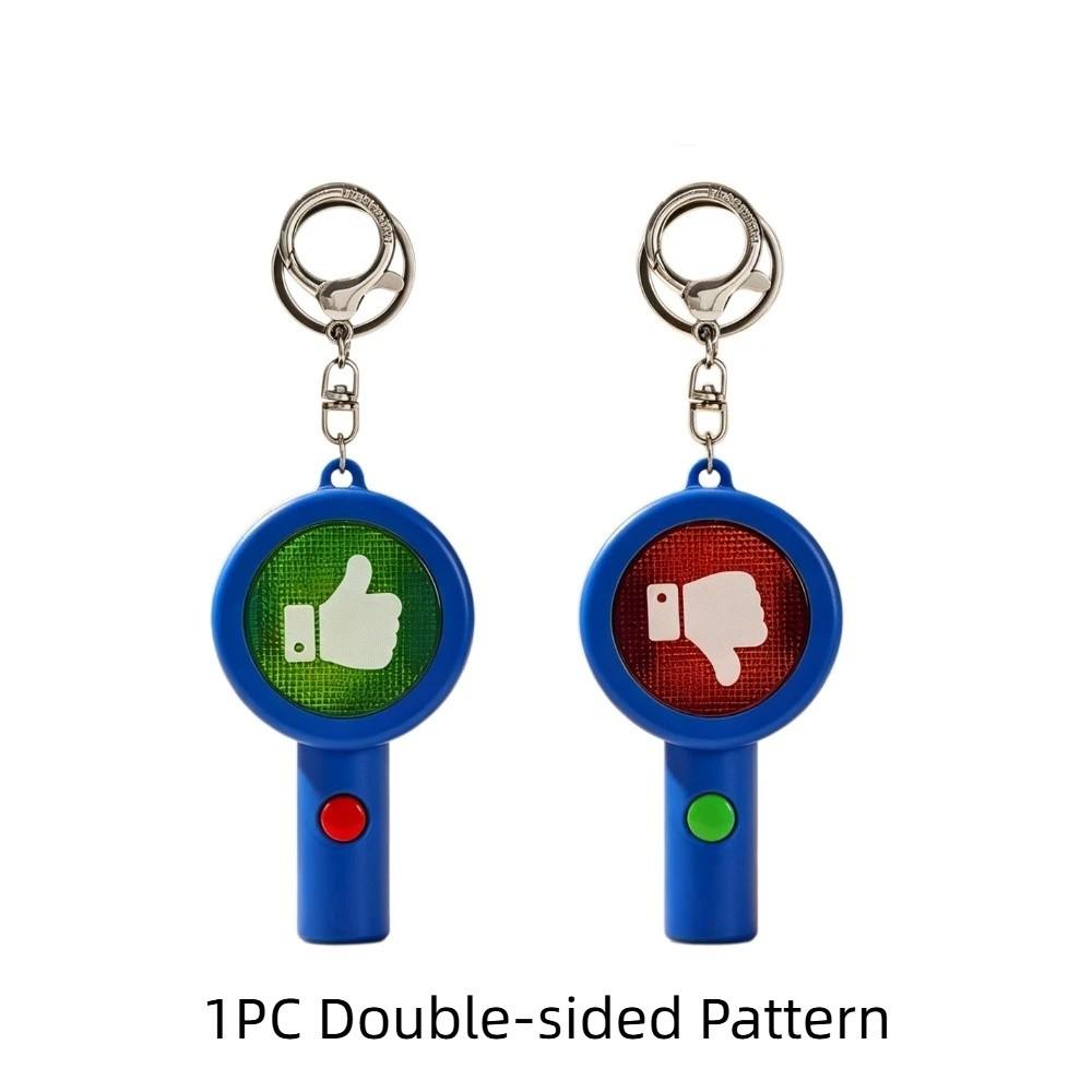 Acrylic Keychain Response Card Handheld Judgement Board Keyring Voting Paddles Activity Supplies