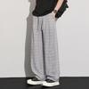 Tencel linen casual pants men's spring new trend loose straight drape wide leg trousers