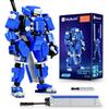 MyBuild Sci-Fi Cage 5027 - Blue Armor Mech with Great Sword | Movable Robot Model | Ages 14+