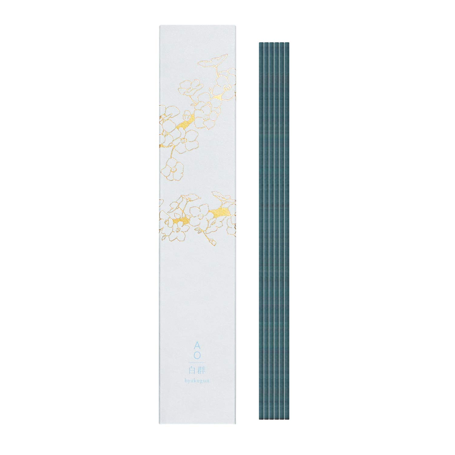 

Daika AO Incense White Gun Transparent scent 30 pieces Comes with incense holder Made in Japan (Ao) (Byakugun) синій