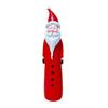 Christmas Santa Claus Figurine Hand-painted Cartoon Snowman Resin Statue Sculpture Holiday Party Home Office Desktop Decoration