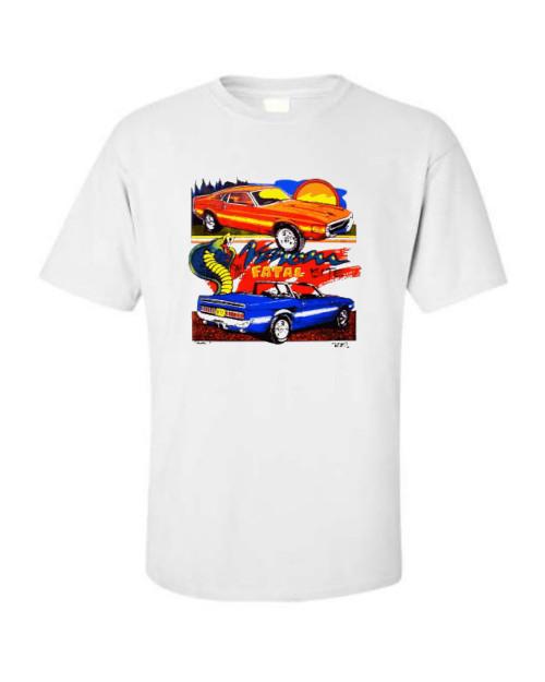 

1969 1970 Ford Shelby Cobra GT350 and GT500 Mustang T-shirt Single Or Double Print 4XL