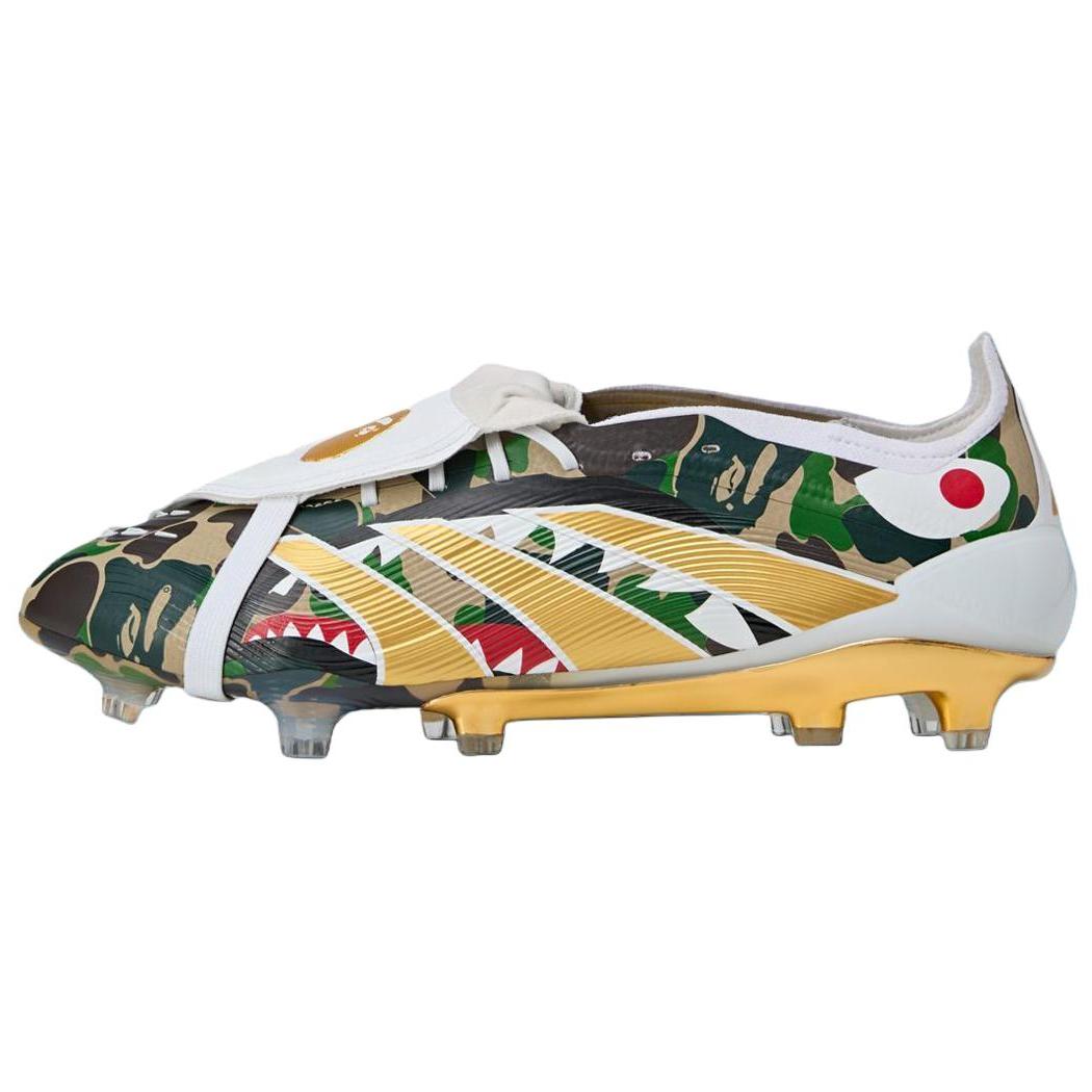 

BAPE x Adidas PREDATOR ELITE Футбольные бутсы Мужские Коричневые Зеленые Кроссовки JS3104 44⅔