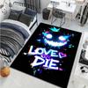 6 Stil Mode Neon Graffiti Bedruckter Teppich für Wohnzimmer Schlafzimmer Heimdeko Rutschfeste Fußmatte Moderner Teppich Sofabereich Teppiche