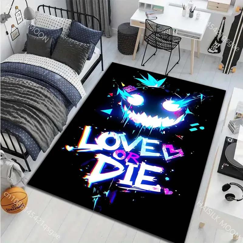 6 Styles Fashion Neon Graffiti Printed Carpet for Living Room Bedroom Home Decor Non-slip Floor Mat Modern Carpet Sofa Area Rugs