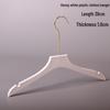 White Plastic Women's Clothing Hanger with Pant Clips for Live Streaming and Household Use