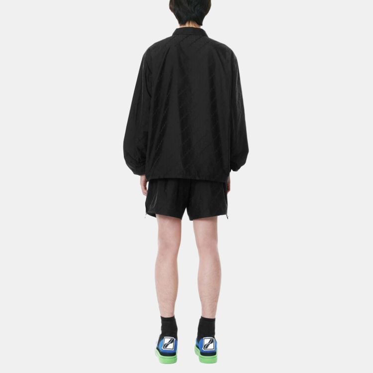 WE11DONE Casual Shorts Unisex Black Moderate WD-PT3-21-260-U-BK