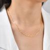 Classic Link Chain Necklaces for Women,Round Snake Chain Necklace,Water Wave Necklaces,Fashion Daily Jewelry Gifts Wholesale