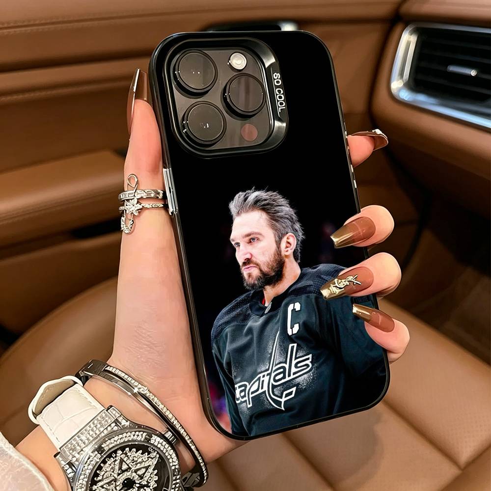 A-Alexander Ovechkin 8 Phone Case For iPhone 17,16,15,14,13,12,11 Plus Pro Max Colored Silver Phone Case