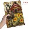 Metal Tin Sign Wall Art Decor 20x30cm Vintage Home Painting