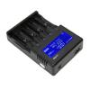 Smartes Batterieladegerät 4 Slots LCD-Anzeige Universelles Batterieladegerät für 26650 20700 18650 18350
