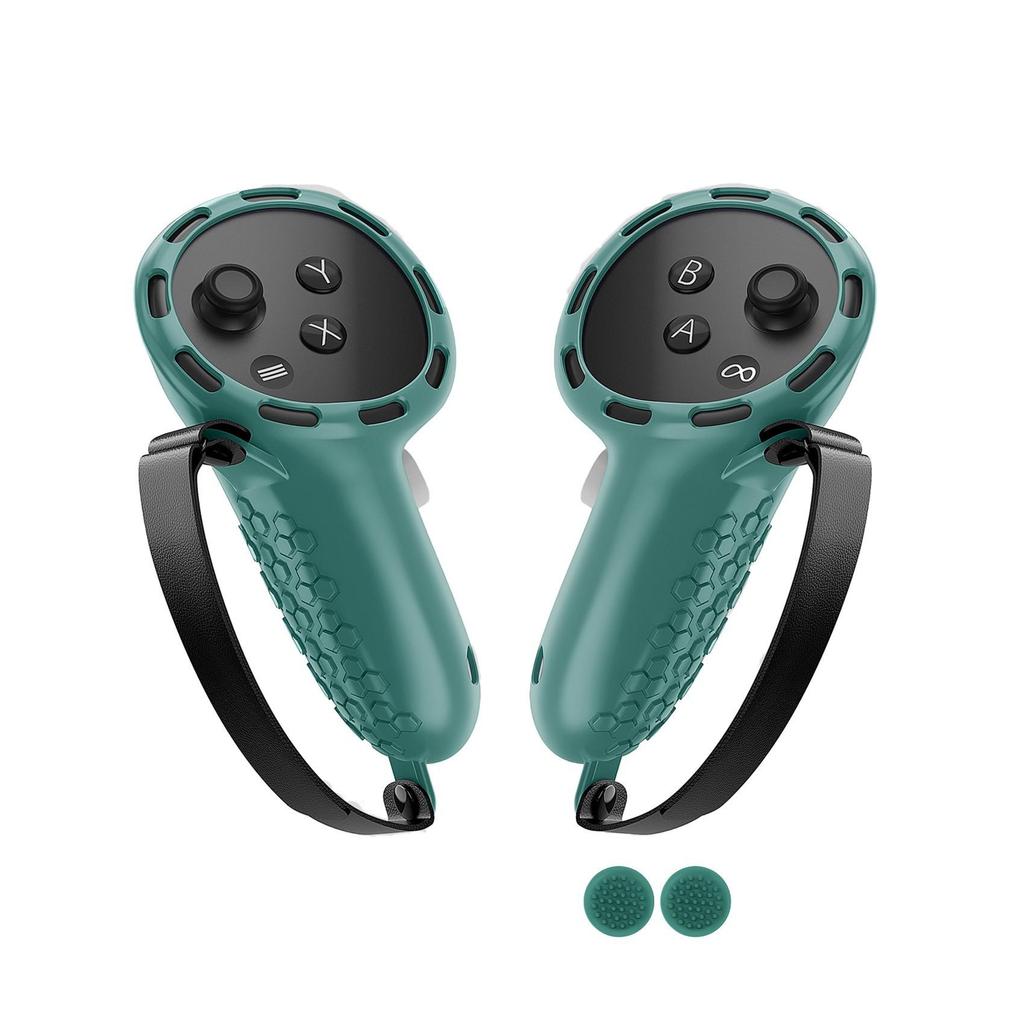 Silicone Protective Cover with Rocker Caps for Meta Quest 3/3s Controller