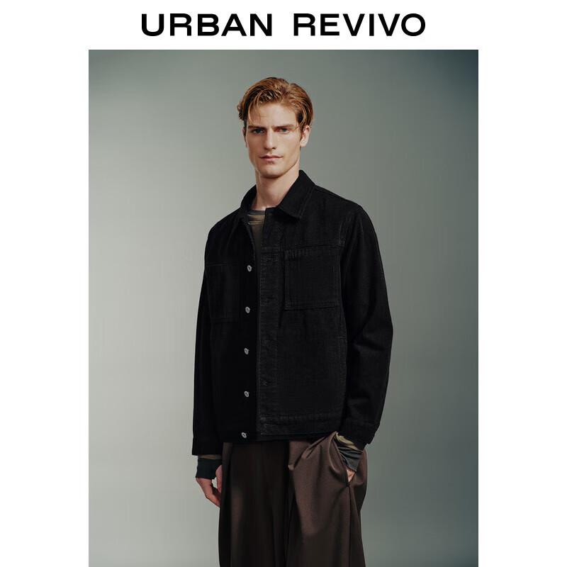 

UR 2024 A/W Men s Smart Casual Jacquard Denim Jacket L