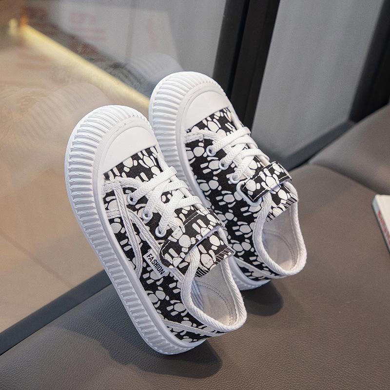 New Children's Comfortable Wear-resistant Non-slip Casual Canvas Low-top Sneakers
