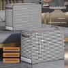 Houndstooth Clothes Storage Bags: Foldable Quilt Box with Lid for Moving & Organizing